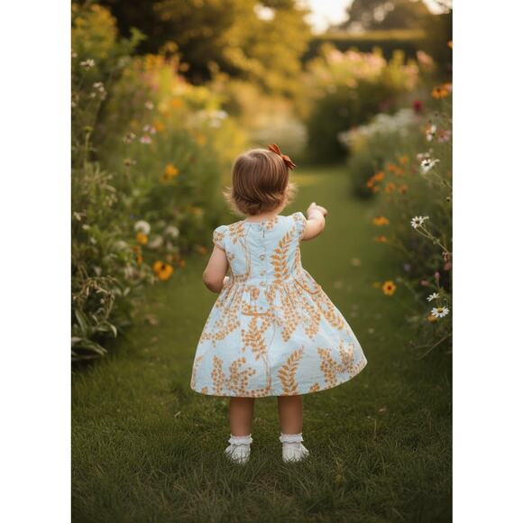 Toddler Girls' Eden Dress WITH POCKETS by Pink Chicken Size 2T - Picture 4 of 10